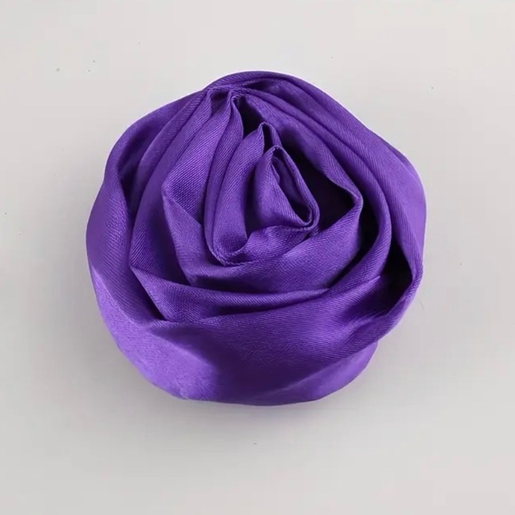 Accessories - 4”x 2” Purple Satin Roses | Embellished for Jewelry, Home & Clothing | New